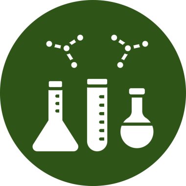 Bir laboratuvar simgesinin vektör illüstrasyonu