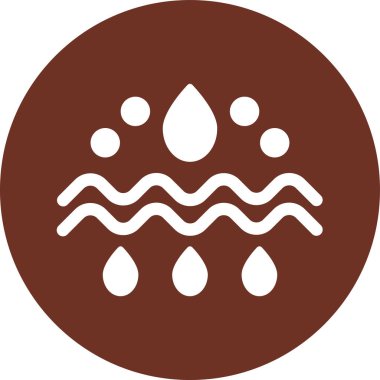 su damlası ikon vektör illüstrasyonu