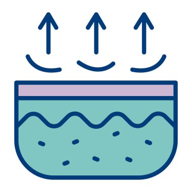 Su. Web simgesi basit illüstrasyon
