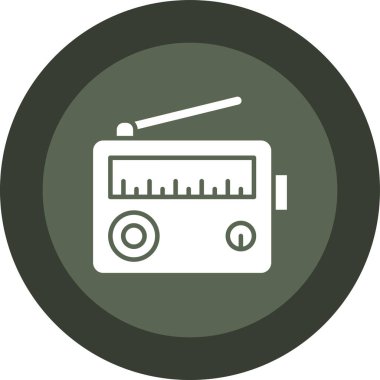 vektör radyo simgesi illüstrasyonu