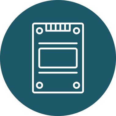 Modern oto tamir simgesinin vektör illüstrasyonu