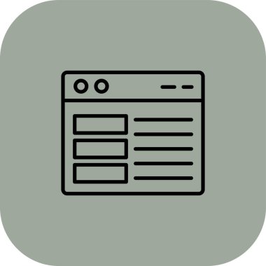 websitesi simgesi vektör illüstrasyonu