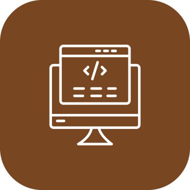 tarayıcı simgesi, vektör illüstrasyonu