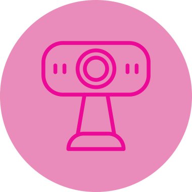 ccTV kamera simgesinin vektör illüstrasyonu