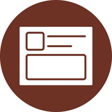 Modern simgenin vektör illüstrasyonu