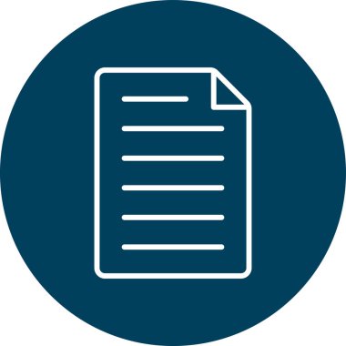 belge simgesi vektör illüstrasyonu