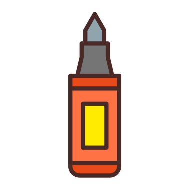 Fırça simgesi vektör illüstrasyonunu boya