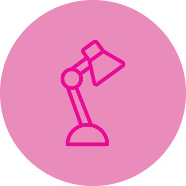 Bir lamba simgesinin vektör illüstrasyonu