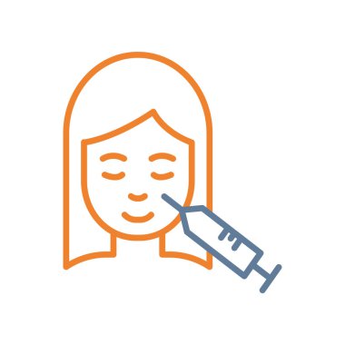 Yüz spreyi ve sprey boyası olan kadın.