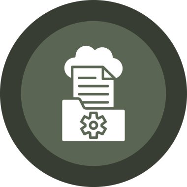 bulut veri simgesi, vektör illüstrasyonu