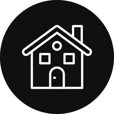 Ev simgesi vektör illüstrasyonu