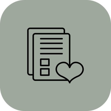 vektör illüstrasyonu, kalp simgesi