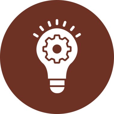 Ampul. Web simgesi basit illüstrasyon