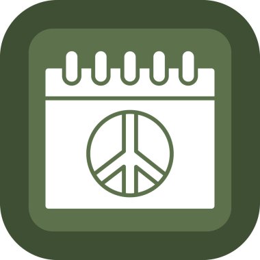 İzole edilmiş bir sanat eseri barış simgesinin çizimi