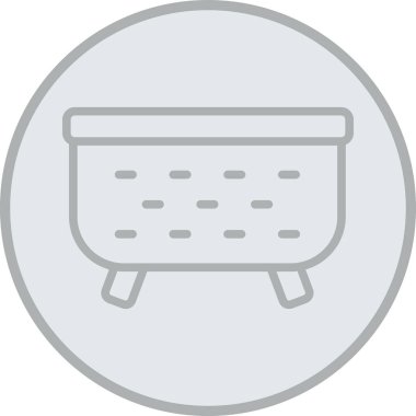 Mutfak gereçleri. Web simgesi basit illüstrasyon