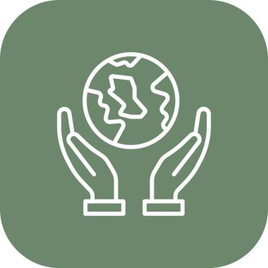 Küresel ısınma simgesi soyut bir grupta izole edildi