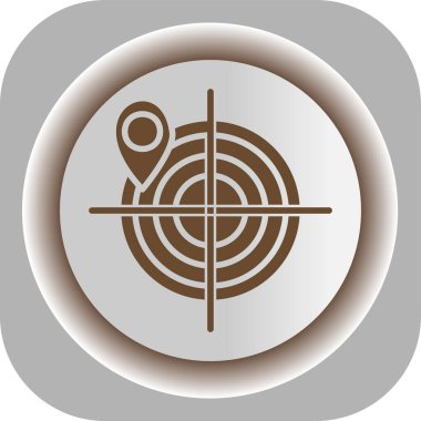 hedef simge, vektör illüstrasyonu