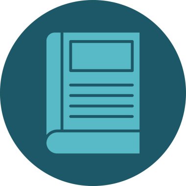 Kitap. Web simgesi basit illüstrasyon