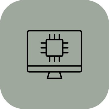 bilgisayar simgesi vektör illüstrasyonu