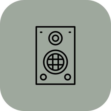 Modern b 'nin vektör illüstrasyonu simge radyodan yoksun