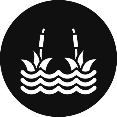 Bir tekne simgesinin vektör illüstrasyonu