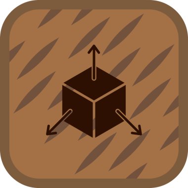 Boks yap. Web simgesi vektör illüstrasyonu