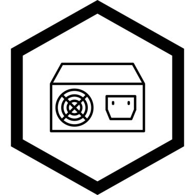 Benzersiz Benzin İstasyonu Vektör Hattı Simgesi