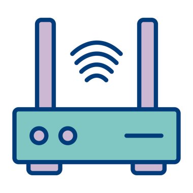 Yönlendirici. Web simgesi basit illüstrasyon