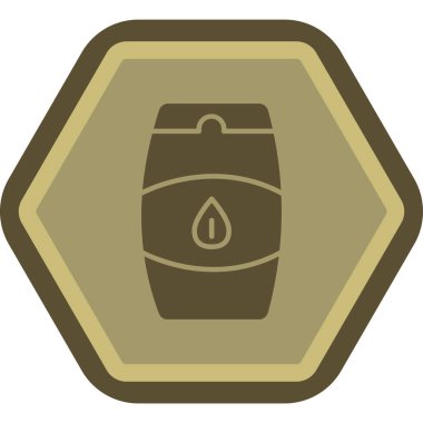 Moda tarzında izole edilmiş gaz tankı simgesi