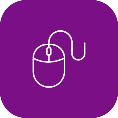 Fare simgesi soyut arkaplan grubunda izole edildi