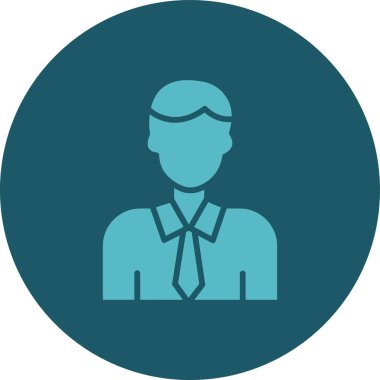 İşadamı Düz Vektör Simgesi