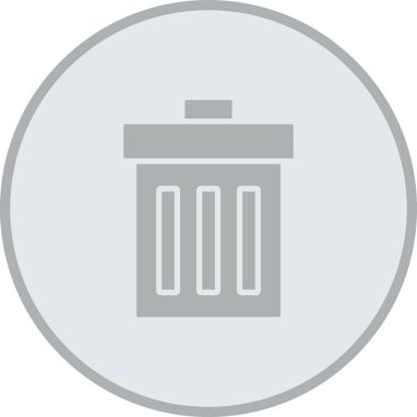 Çöp kutusu vektör simgesi modern ince çizgi biçimi