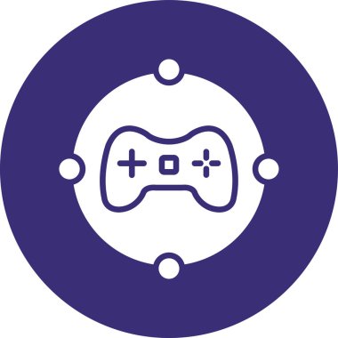 oyun konsolu simgesi. vektör illüstrasyonu