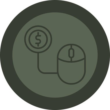 Bozuk para dolar simgesi modaya uygun izole edilmiş arkaplan