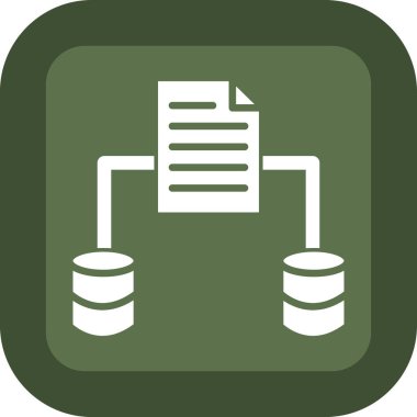 veritabanı. Web simgesi basit illüstrasyon