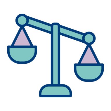 Denge. Web simgesi basit illüstrasyon