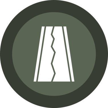 Bir yol gezisi simgesinin vektör çizimi