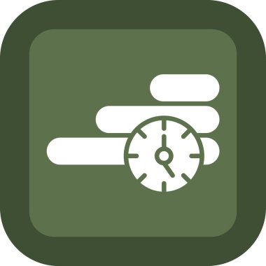 Saat. Web simgesi basit tasarım