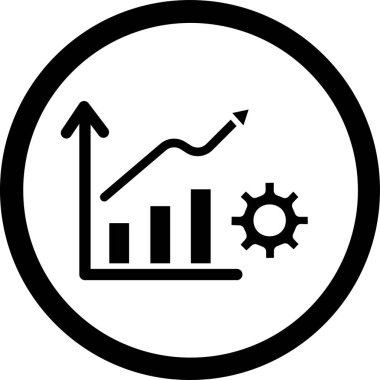 grafik ikonu vektör illüstrasyonu