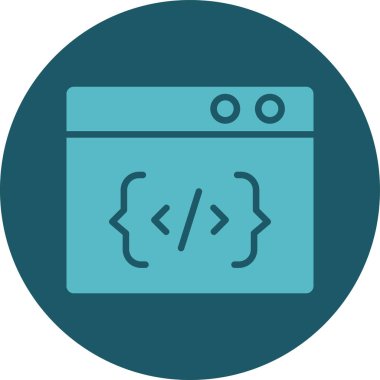 Web simgesi vektör illüstrasyonu