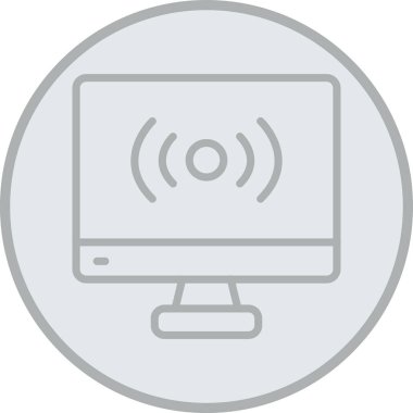 internet vektör renk çizgisi simgesi