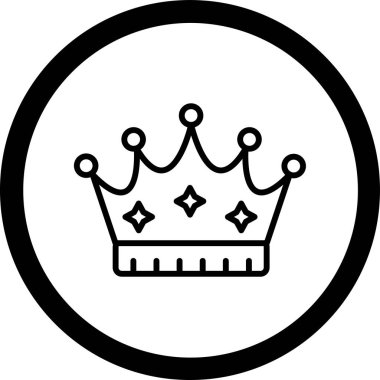 taç simgesi vektör illüstrasyonu