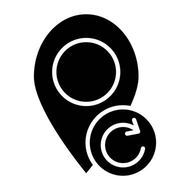 GPS konumu simgesi düz simge