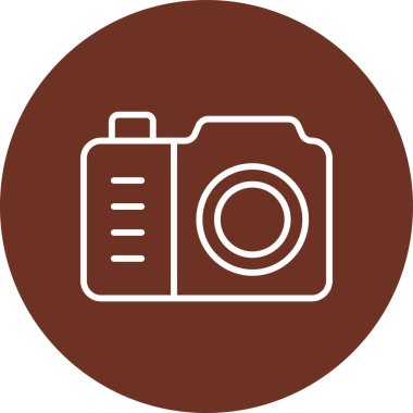 kamera simgesi vektör illüstrasyonu