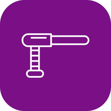 Soyut arkaplanda balta simgesi izole edildi