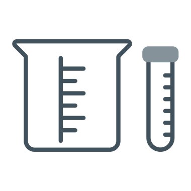 test tüp vektör simgesi