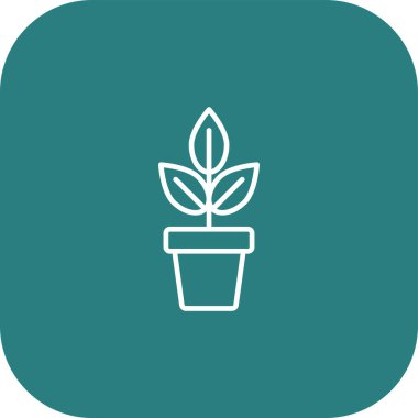 Bitki simgesinin vektör illüstrasyonu