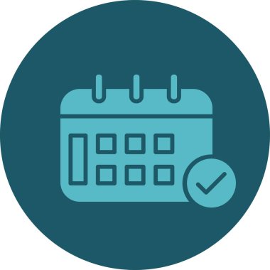 vektör Takvimi Simgesi illüstrasyonu