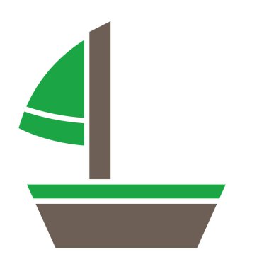 Gemi simgesi vektör illüstrasyonu