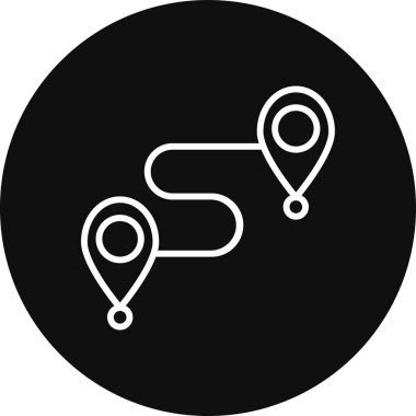 konum simgesi vektör illüstrasyonu